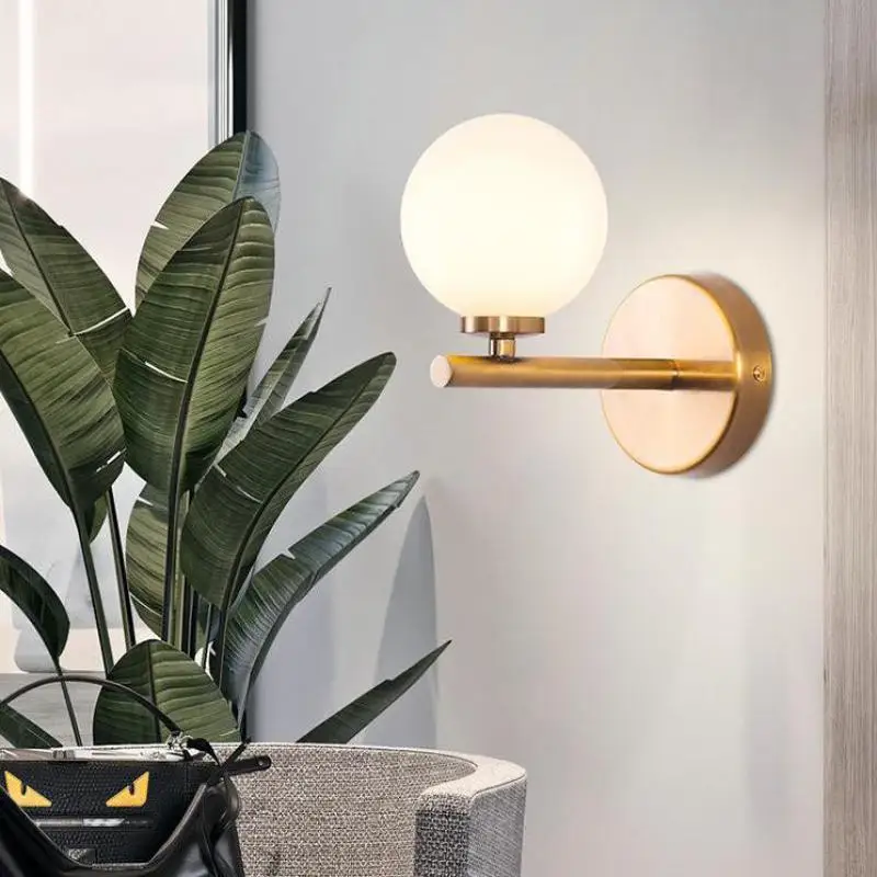 Стеклянный настенный светильник s для ванной комнаты G4 дома зеркальный Домашний