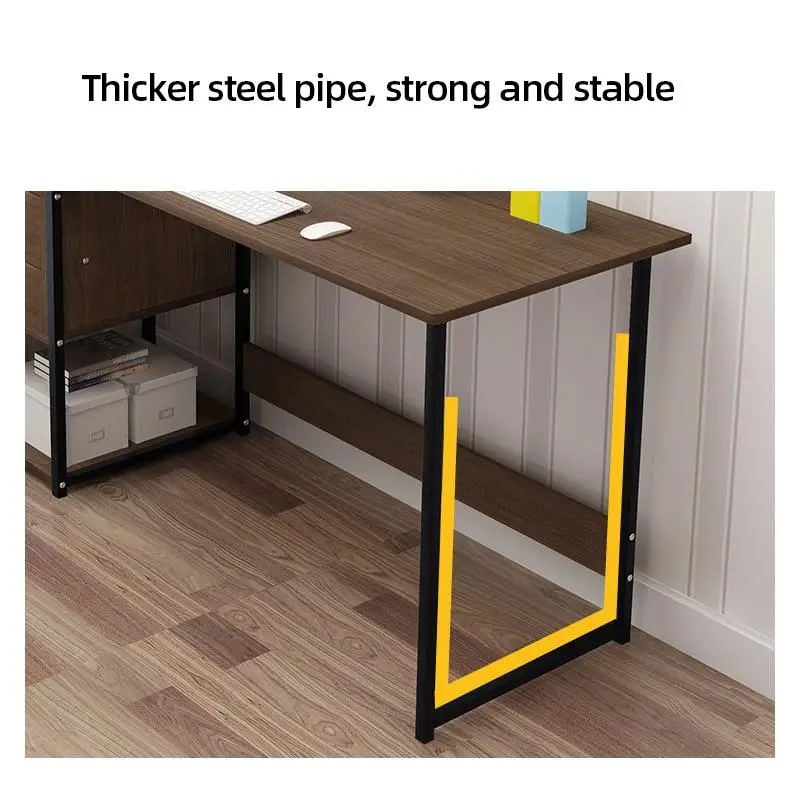 

Largesize Desktop Notebook Office Laptop Stand Adjustable Bedside Desk Computer Study Table Storage Organizer Studying Bookshelf