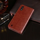 Чехол-книжка для Samsung M01, кожаный, в деловом стиле