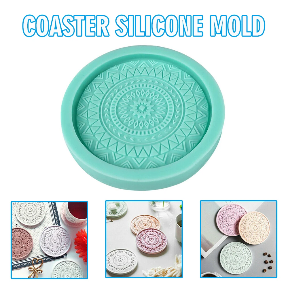 

1pc New Coaster Resin Casting Mould Epoxy Mold Silicone DIY Jewelry Agate Making Cup Mat Handicraft Random Color