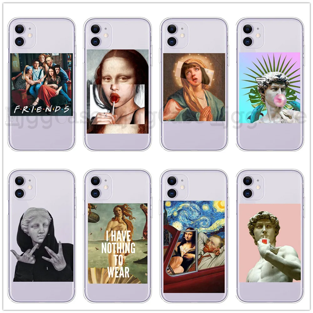 Чехол для телефона iPhone 11 Pro Max 2019 5S 6 6s 7 8 Plus XS MAX XR Mona Lisa Van Gogh|Бамперы| |