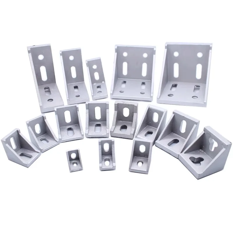 

2020 2028 2040 3030 3060 4040 corner fitting angle aluminum L connector bracket fastener match use industrial aluminum profile
