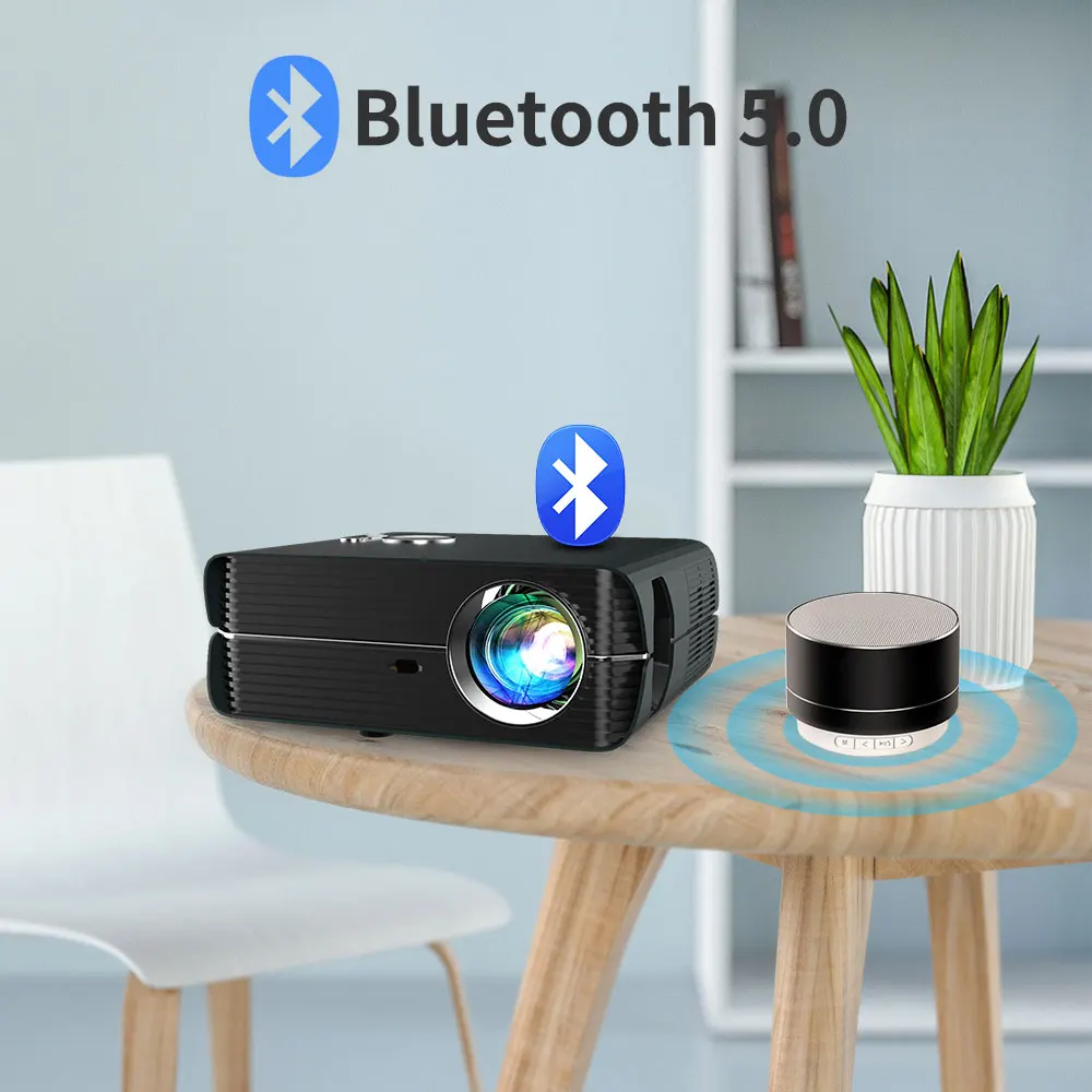 Видео проектор Full Hd 1080P Beamer Проводная сеть Led 6500 люмен A10AB Бесплатная доставка для