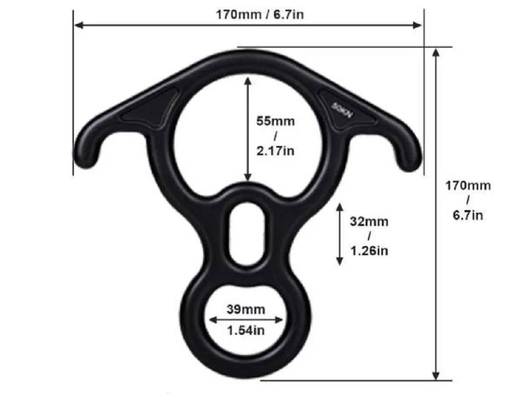 Алюминиевый терминал 8 дюймов для скалолазания большая изогнутая передача уха и