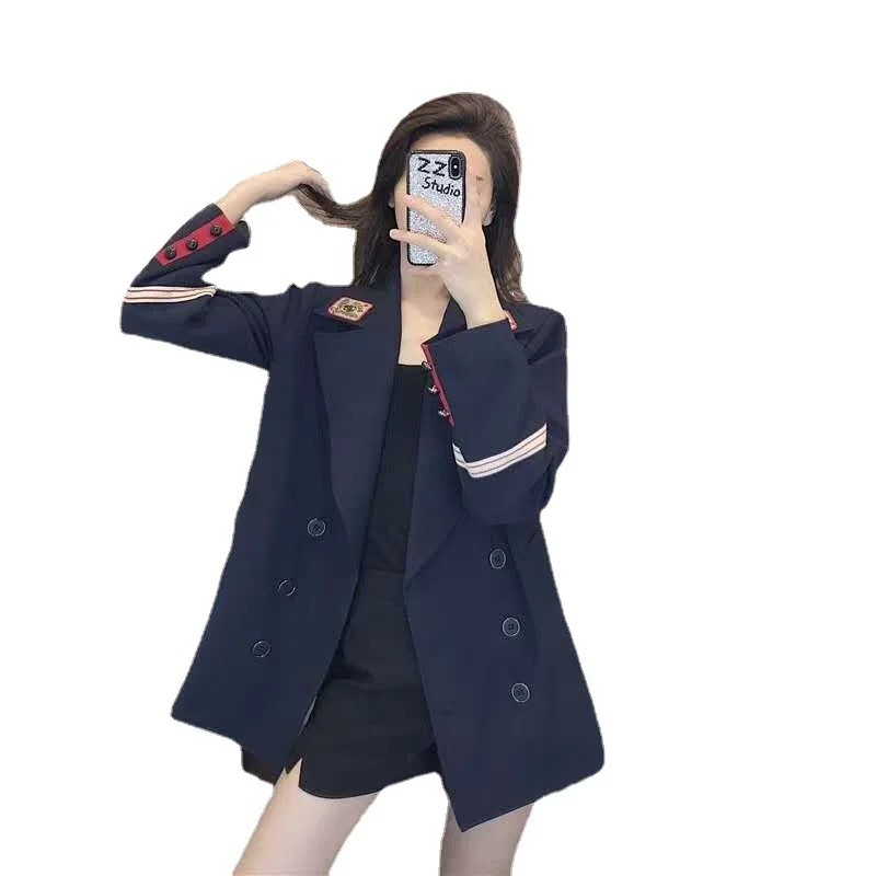 

2021 spring and autumn new suit female Korean style temperament fashion British style jacket