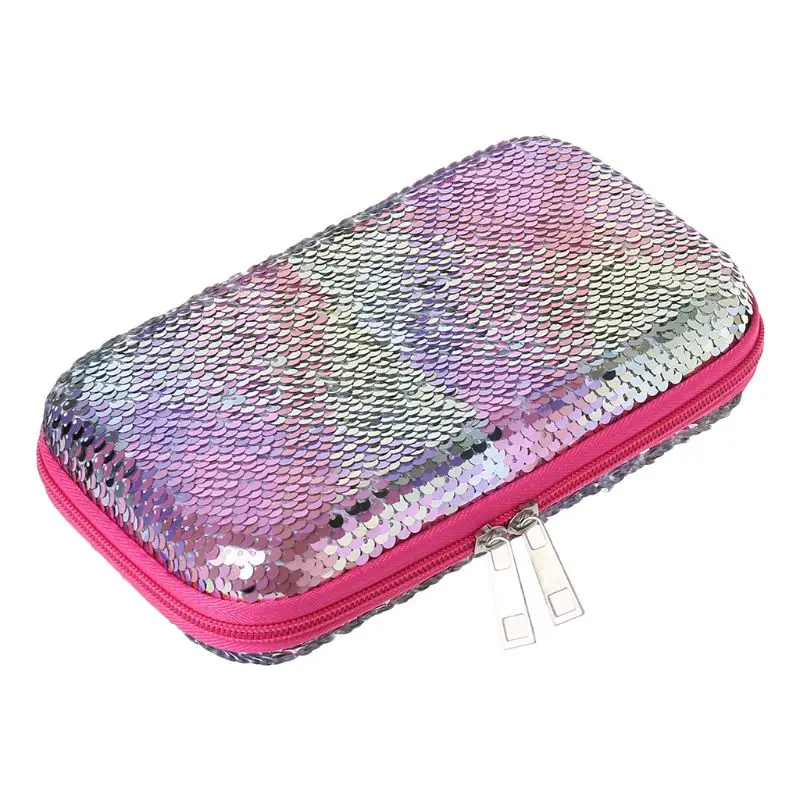 Light Pink EVA студенческий чехол-карандаш с блестками для девочек, Многофункциональный Большой Вместительный чехол-ручка, Подарочная сумка для детей, школьные канцелярские принадлежности - Цвет: Light Pink