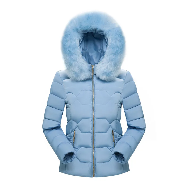 Winter Jacket Women 2019 Faux Fur Hooded Parka Coats Long Sleeve Thick Warm Zipper Jacket Coat Female Casual Winter Coat Women