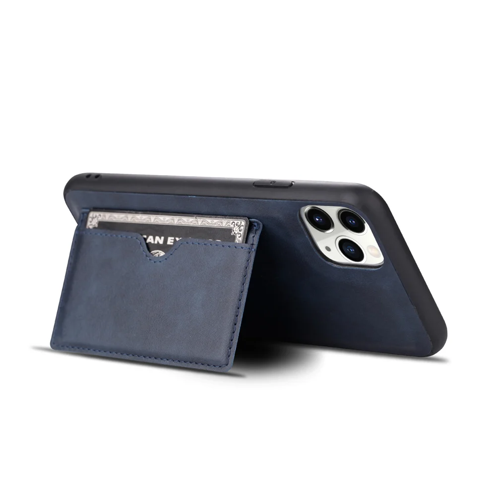 Модный чехол с отделением для карт iPhone XS Max XR подставкой и магнитной задней