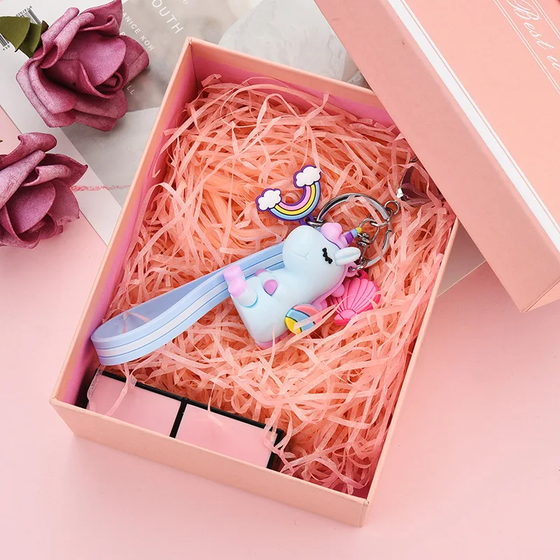 Брелок для ключей в виде единорога животного аксессуары цепочка оптом подарки