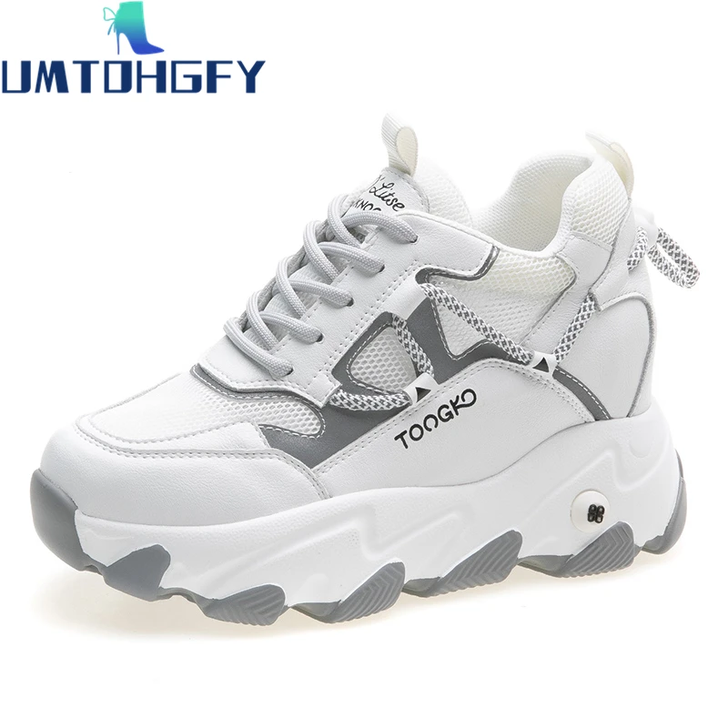 

New Sneakers Women Shoes Breathable Internal increase Platform Sneaker Couple Chunky Casual Shoes Designers Tenis Feminino