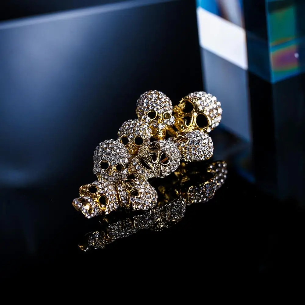 Хэллоуин Радуга брошь череп булавки для женщин Femme кости скелета с украшением в