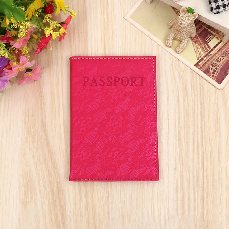 Rose Red Роскошная элегантная женская Обложка для паспорта розовый мир Универсальный дорожный отделения для паспорта и билетов Обложка на паспорт Чехол для паспорта - Цвет: Rose Red