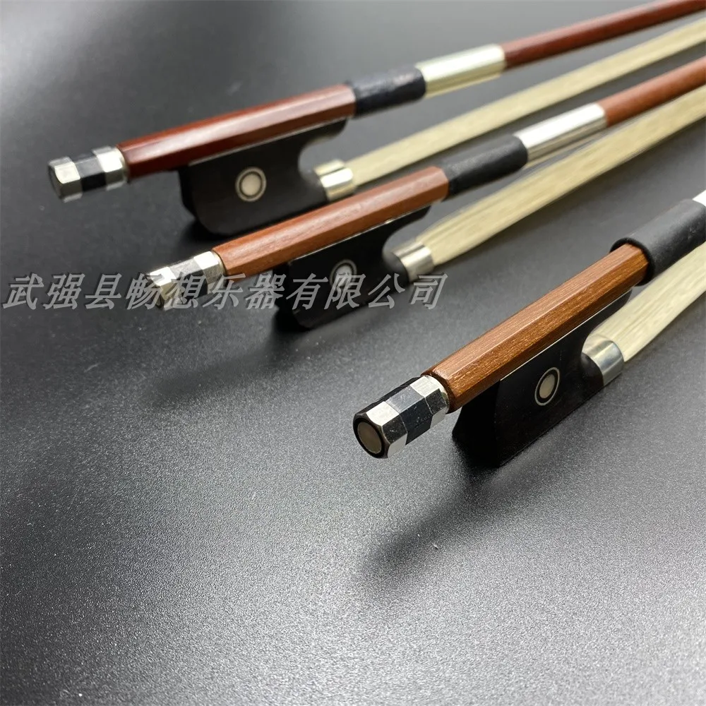 Студенческий лук для скрипки размер 4/4 из бразильского дерева с эбеновой