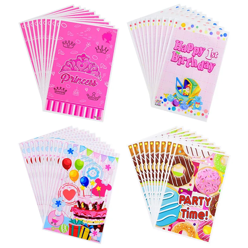 

10/20pc Boy Girl Birthday Packaging Bag Cute Cartoon Gift Candy Bag Baby Shower Birthday Holiday Theme Party Decoration Supplies