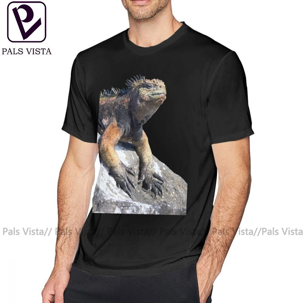 Игуана футболка Футболка мужская Свободная Модная хлопковая забавная с
