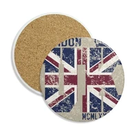 london king uk the union jack flag stone drink ceramics coasters for mug cup gift 2pcs