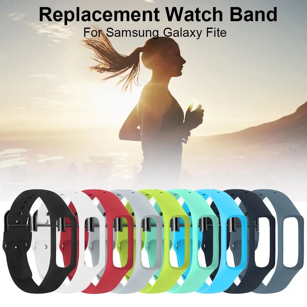 Silicone Replacement Sport Wrist Band Strap For Samsung Galaxy Fit-e R375 Watch wristband accessories Smartband Solid Color | Электроника