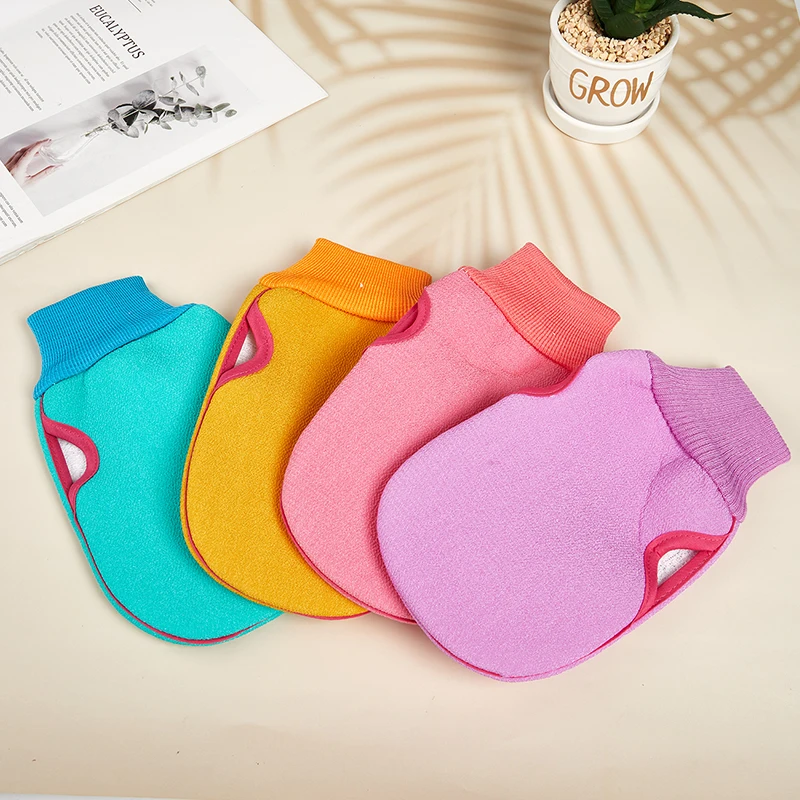 

Душевая спа-отшелушивающая Двусторонняя перчатка для ванны перчатка для удаления омертвевшей кожи пилинг-перчатка