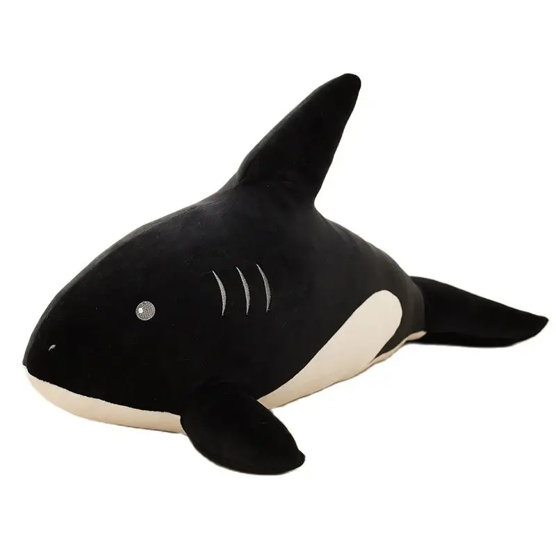 

1pc 65/80/95cm Soft Plush Stuffed Animal Shark Toy Dolls Down cotton Shark Plush Toy High Quality for Kids Girls Christmas Gift
