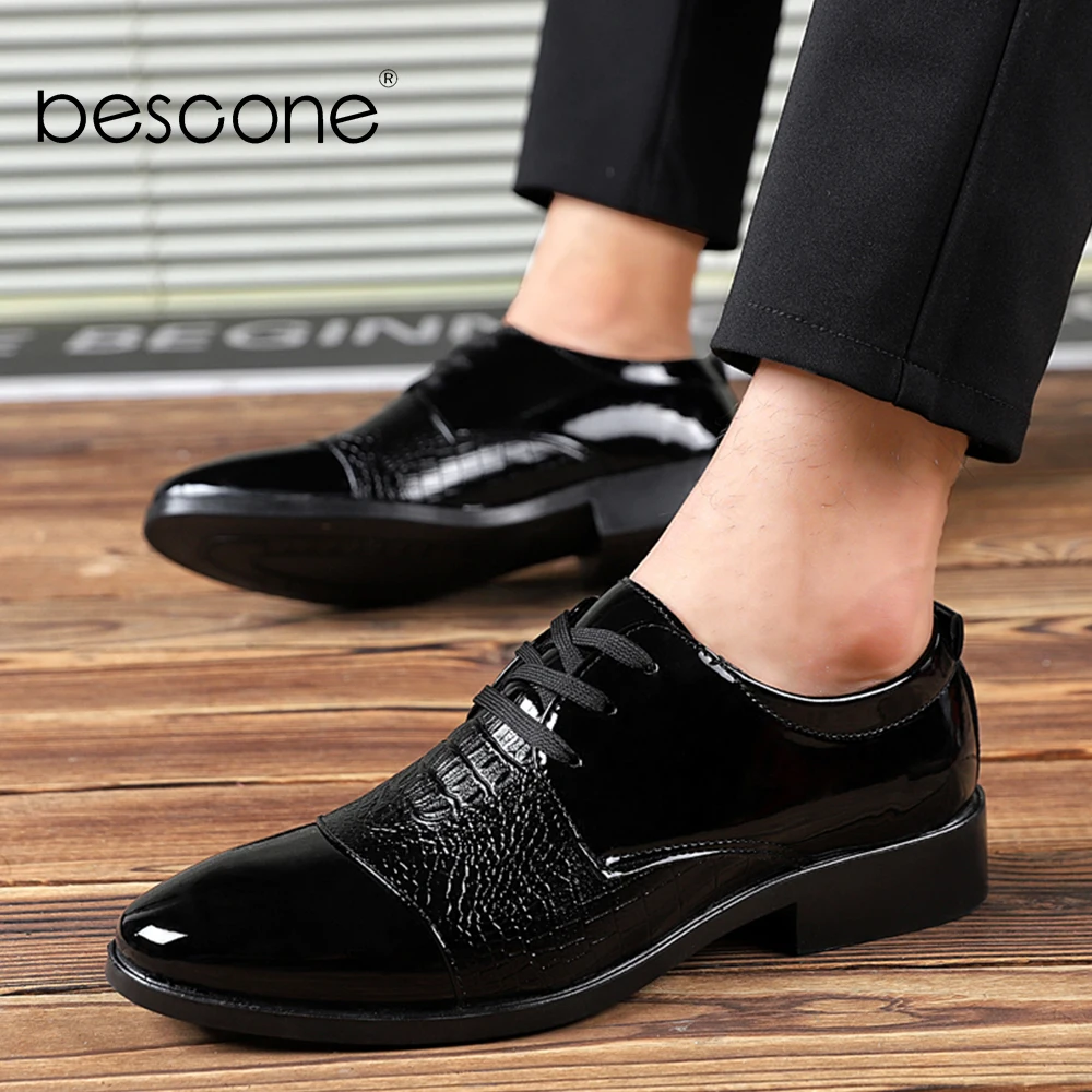BESCONE/деловые мужские туфли в деловом стиле Новинка черные демисезонные Дерби на
