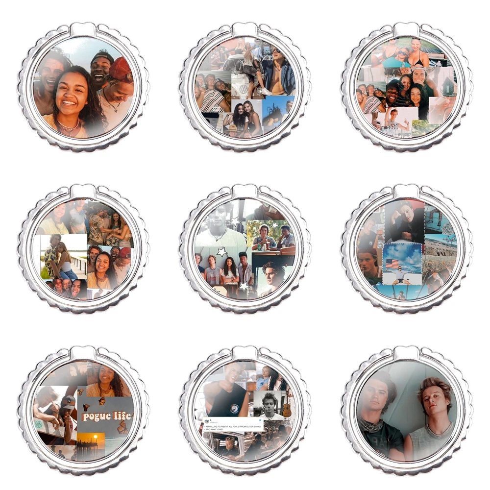 Руди Панков внешний банк держатель для мобильного телефона на палец привал металлическая ручка модный карикатурный творческий дизайн