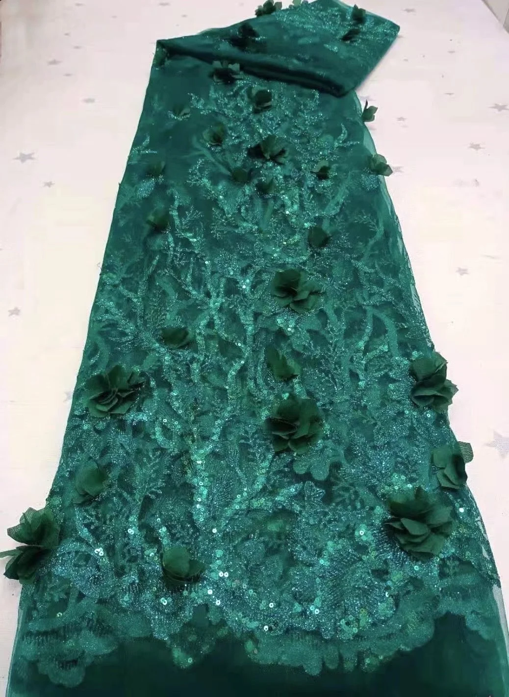 

Nigeria Mesh Lace Fabric 2021 High Quality French Sequin Embroidery Tulle Lace Fabric Latest African Net Laces Wedding