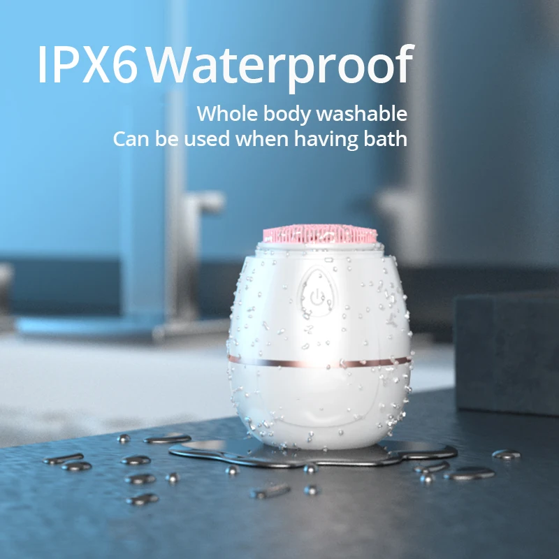 Очищающая щетка для лица с двумя головками звуковое вибрационное электрическое