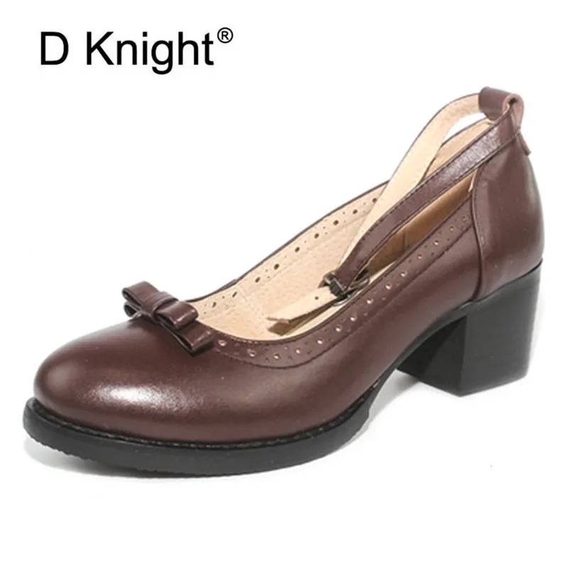 Женские туфли оксфорды в японском стиле с пряжкой на ремешке и бантом Обувь