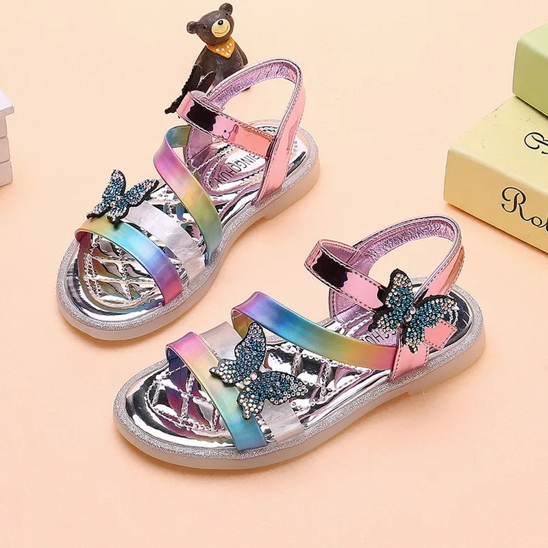 

Fashion Rhinestone Children Sandals For Girls Kids Shoes 2021 Summer Sandal Slippers Child Sandles Sandalias Chaussure