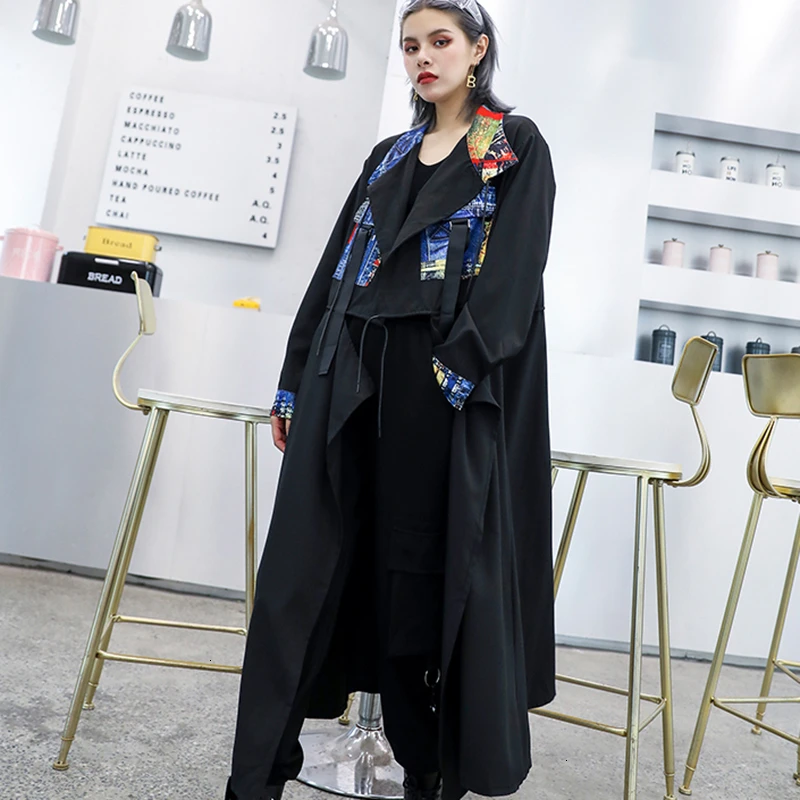 CHICEVER/винтажное Женское пальто в стиле пэчворк ветровка воротник с лацканами