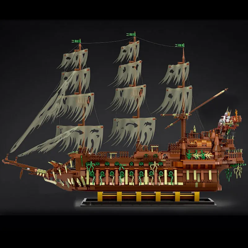 

Mould King 13138 The Flying Dutchman Pirate Ship Model Series Small Particles Assembling Toys Brick Modular MOC Building Blocks