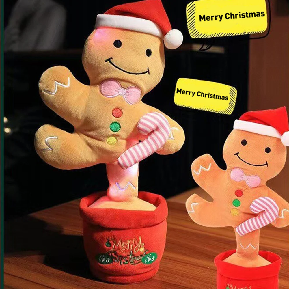 

Рождественские подарки, танцующая кукла, Электронная плюшевая игрушка, мягкая плюшевая кукла, Рождественская кукла, которая может петь и та...