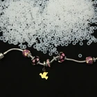 Подходит для браслета Pandora молочный эластичный силиконовый резиновый стопор шармы браслет для женщин кольцо из силикагеля бусины DIY Аксессуары для браслета