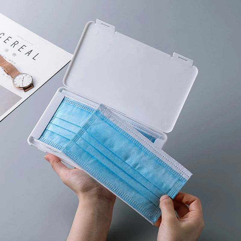 Новинка 2020 коробка для хранения маски лица стандартная упаковочная пылезащитный