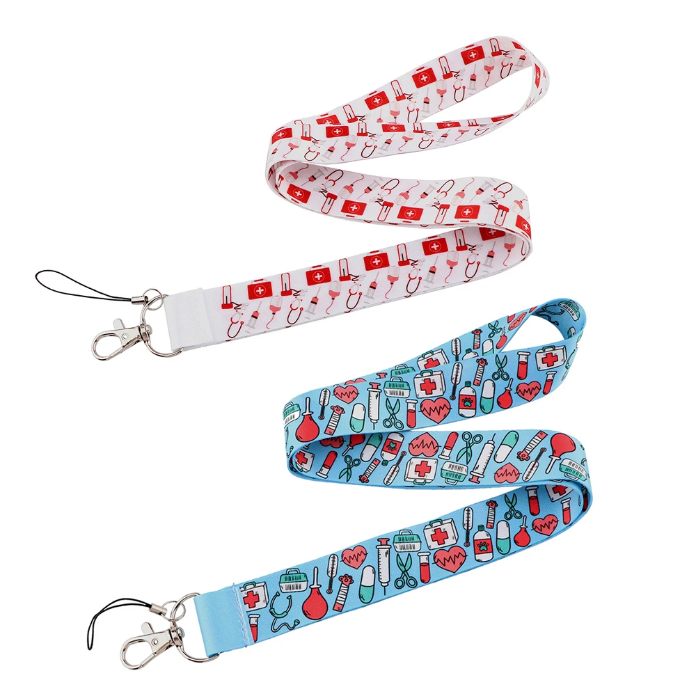 

JF897 Medical Lanyard Keychain Lanyards for Key Badges ID Cell Phone Rope Neck Straps Doctor Nurse Accessories Gifts