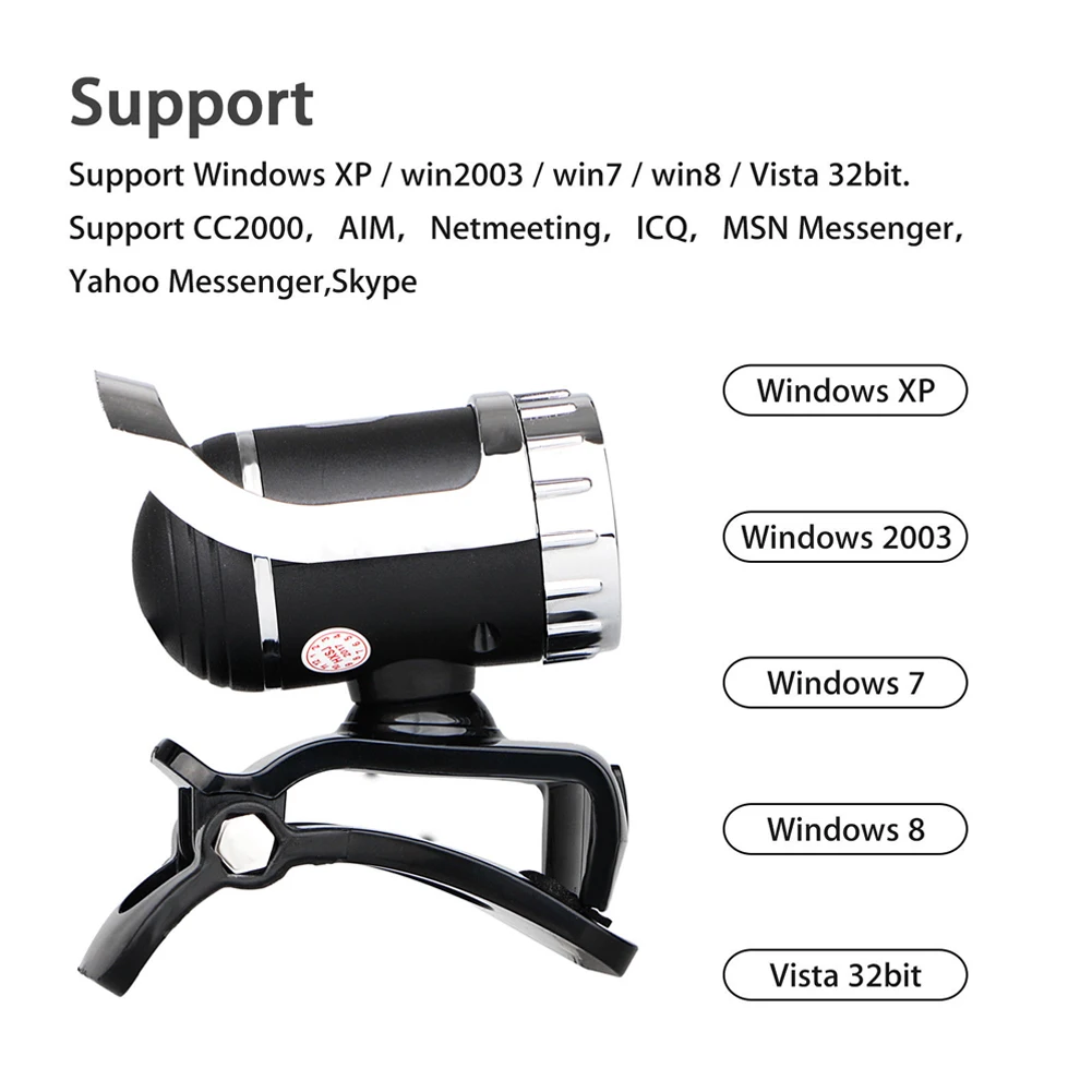 Зажим для ноутбука USB 2 0 HD веб камера звукопоглощающий микрофон ПК Настольная