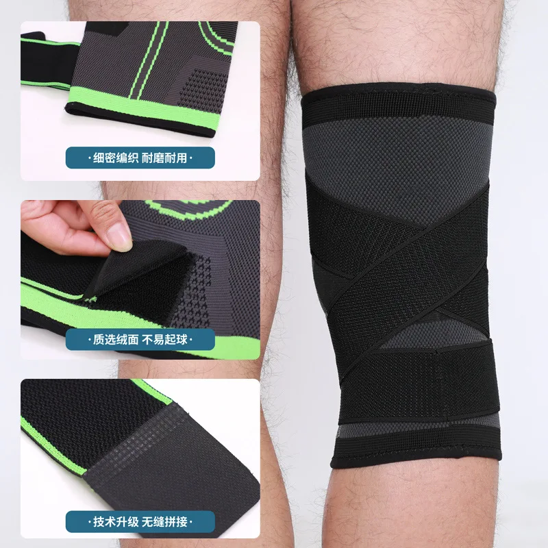 1 piece Men Women Knee Support Compression Sleeves Joint Pain Arthritis Relief Running Fitness Elastic Wrap Brace Knee Pads