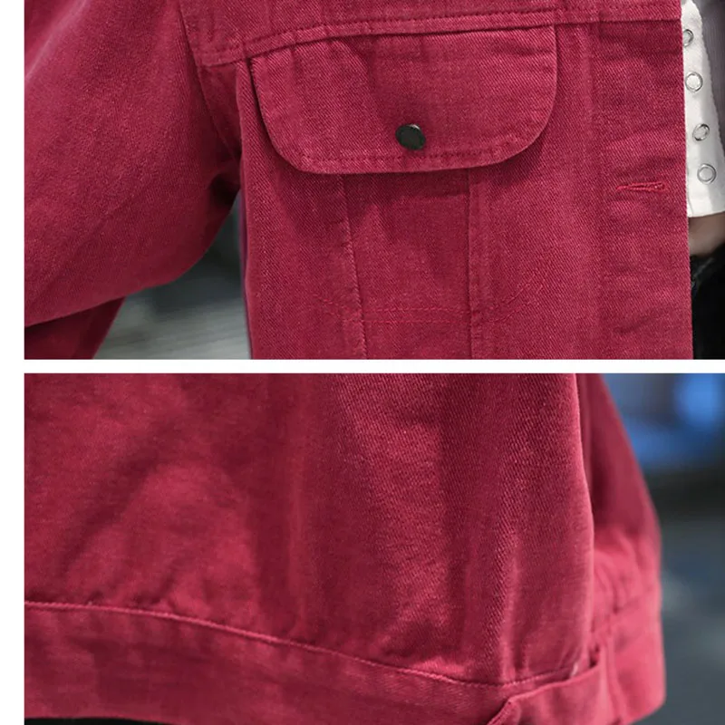 Куртка женская джинсовая однобортная винтажная размера плюс