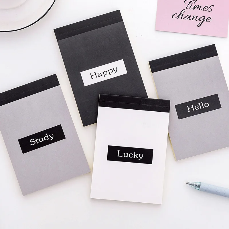 Простой Ежедневник с надписью Hello Study Notepad ученическое расписание блокнот