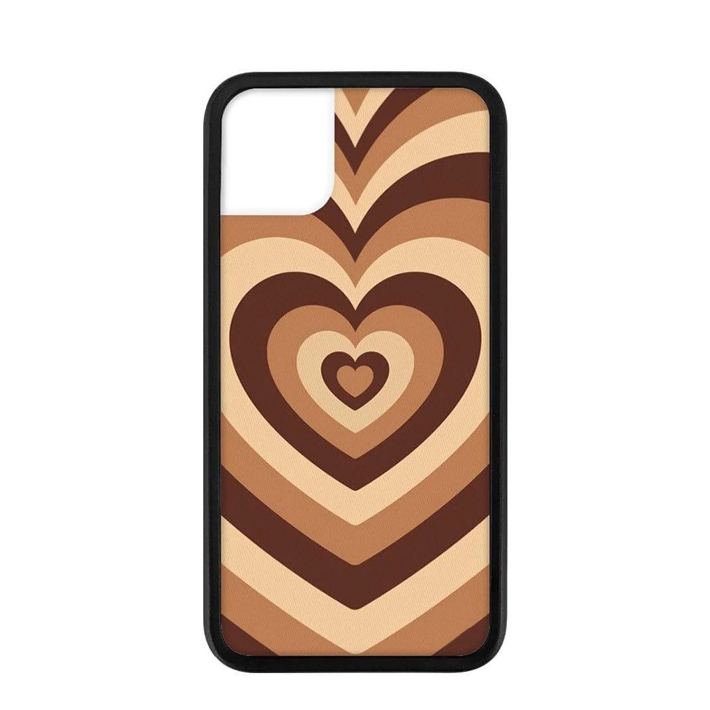 

Fashion Latte Love Silicone PC+TPU phone case for iphone 6S 7 8 Plus X Xs Max for Apple phone XR 11 12 MINI Pro hard fundas 2021