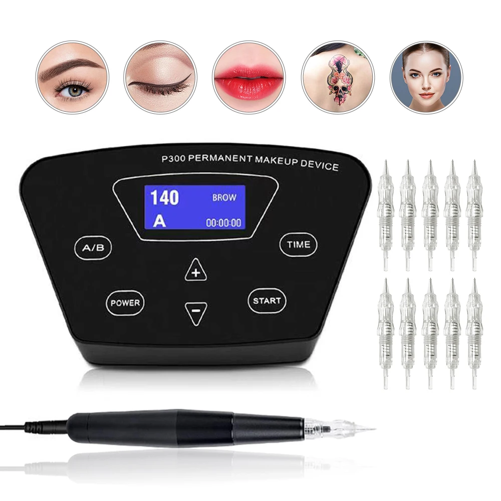 Biomaser P300 машина для перманентного макияжа бровей Тату набор E005 с картриджными