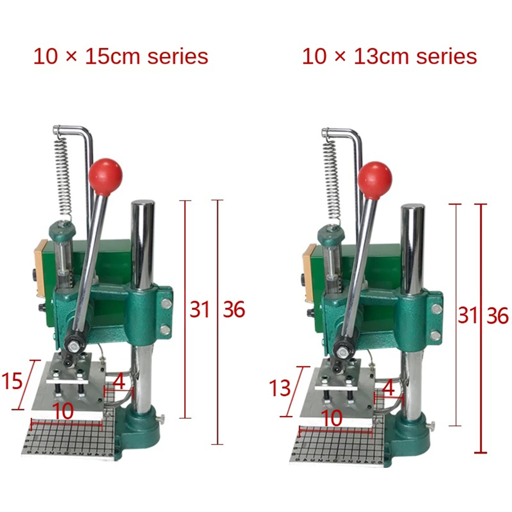 Manual Stamping Machine leather printer Creasing machine hot foil stamping marking press embossing 10X13CM | Дом и сад