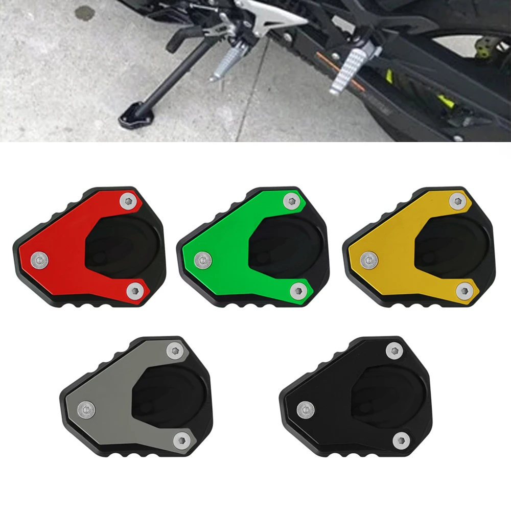

For KAWASAKI ZX25R ZX 25R ZX-25R 2019 2020 2021 CNC Motorcycle Kickstand Foot Side Stand Extension Pad Enlarger Support Plate