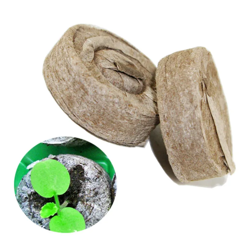 

30MM Peat Pellets Seed Starting Plugs Seeds Starter Pallet Seedling Soil Block Pro Garden Tools Easy To