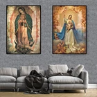 Дева Мария, искусство, картина маслом, мадам гуаделуп, холст, печать, плакаты и принты, церковь, современное Украшение стен для дома