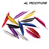 50pcs newest archery spin vanes spiral feather right wing diy arrow archery with tape arrow accessories