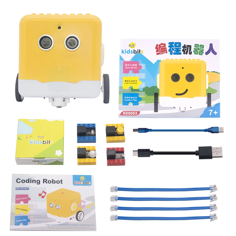 Многоцелевой программируемый робот Kidsbits для Arduino STEM обучение детей подарок
