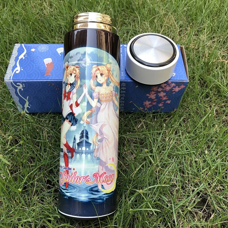 Cardcaptor Сакура Сейлор Мун Мстители Дэдпул нержавеющая сталь Вакуумная чашка 500 мл большая емкость портативная чашка Косплей
