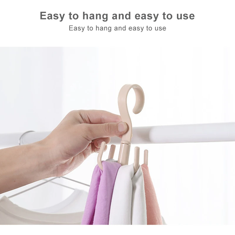 Space Saving Bag Holder Bag Hanger Wardrobes Clothes Rack Degree Rotation Shoes Belt Scarf Hanging Rack Kitchen Pot Pan Hanger images - 6