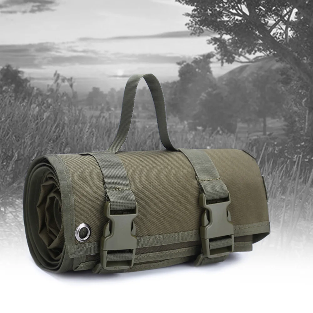 

Tactical Non-Slip Shooting Mat Portable Waterproof Cloth Roll Up Mat Outdoor Camping Pad Lightweight Nylon Cloth Hunting Gun Mat